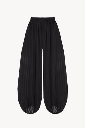 Brisa, pantalon de seda a rayas blue nero