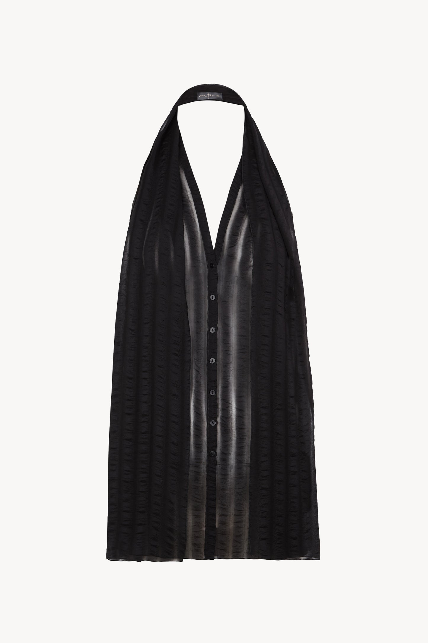 Brisa, top de seda a rayas blue nero