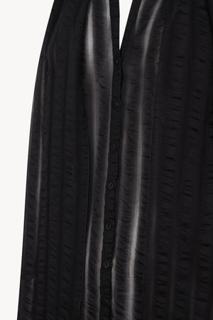 Brisa, top de seda a rayas blue nero