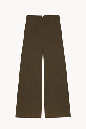Camino, pantalon de lana virgen verde melange