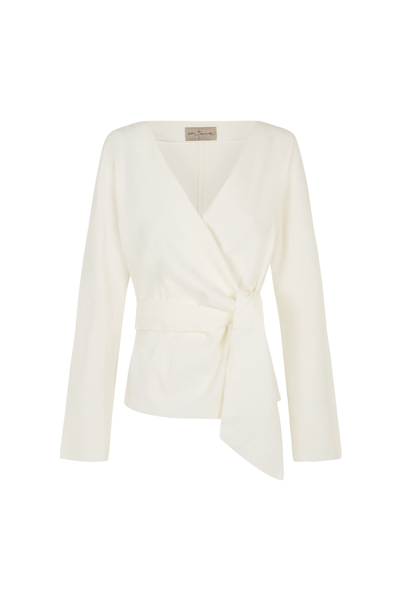 Cortana - Candela, white linen jacket