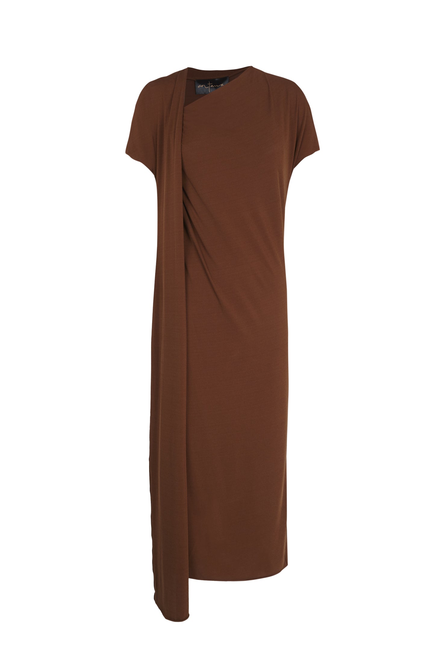 Canela, cinnamon wrap dress