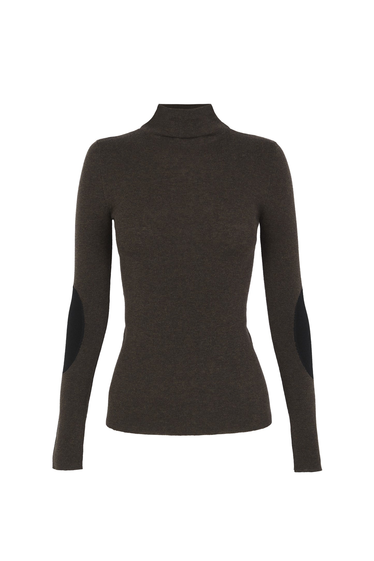 Cano, brown and black turtleneck sweater