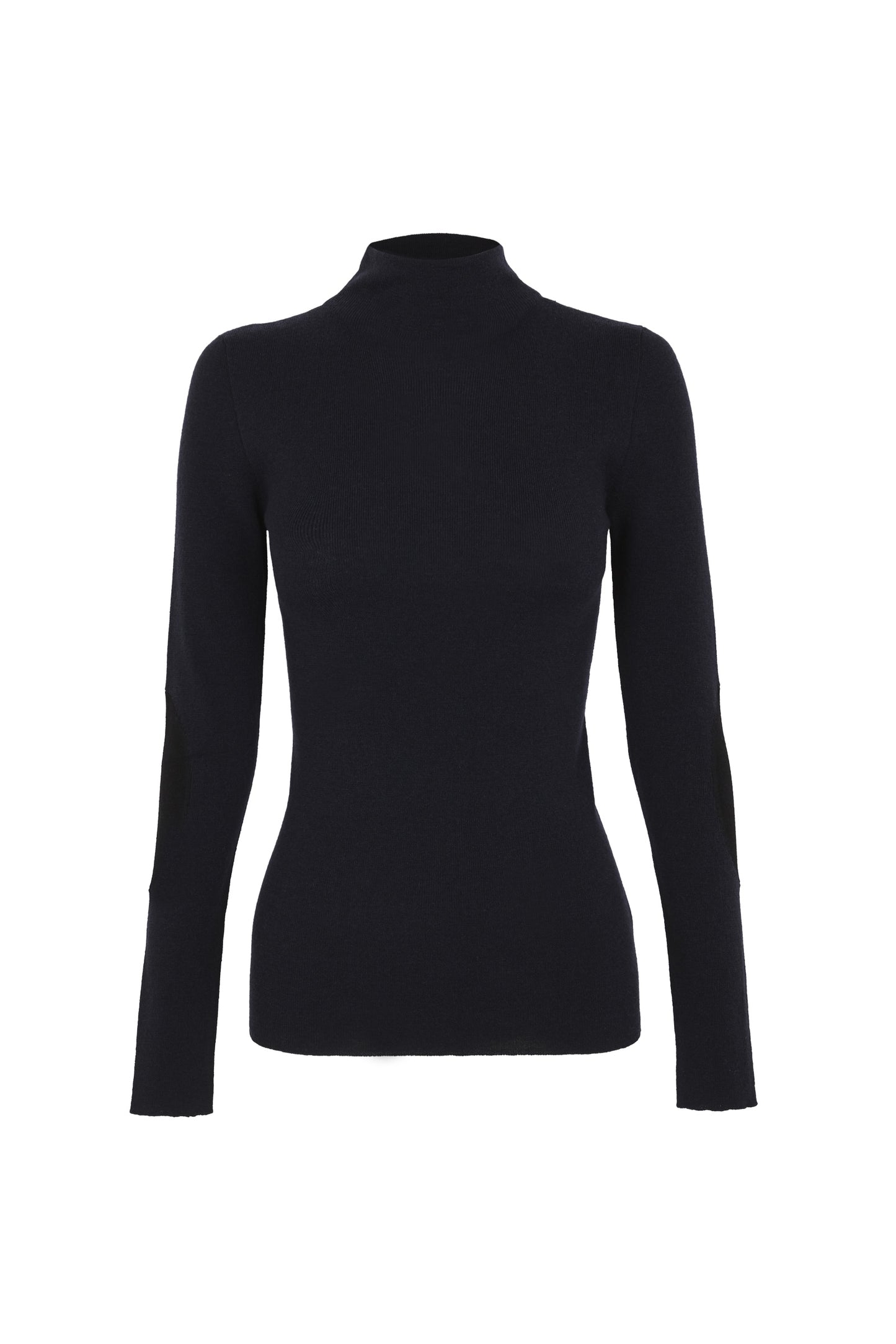 Cano, blue turtleneck jumper