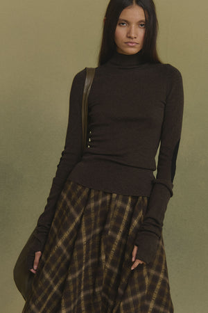 Cano, brown and black turtleneck sweater