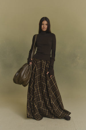 Cano, brown and black turtleneck sweater