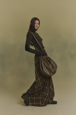 Cano, brown and black turtleneck sweater