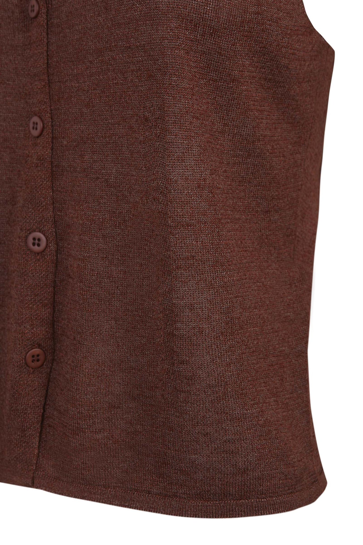 Canton, maroon knitted waistcoat