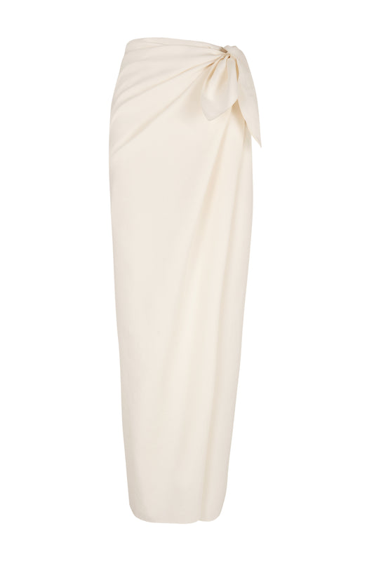 Cassia, falda pareo en color crudo