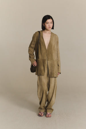 Cassian, chaqueta oversize marron claro maltinto