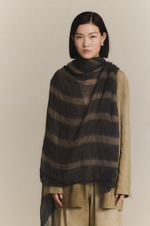 Ursula, foulard a rayas orea print