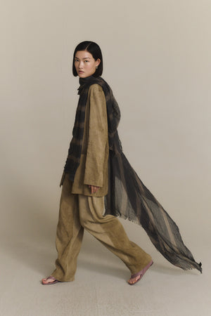 Ursula, foulard a rayas orea print