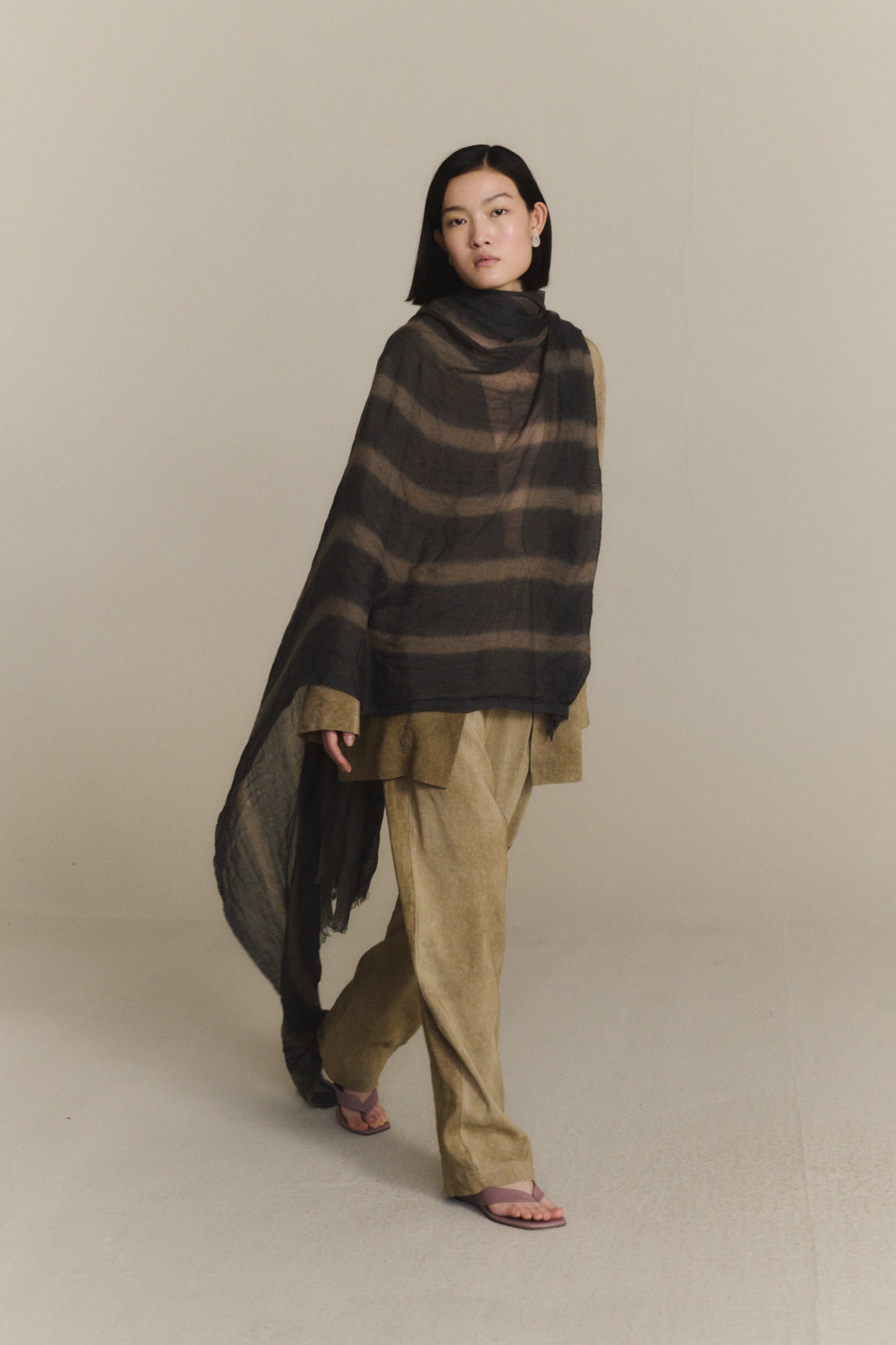 Ursula, foulard a rayas orea print