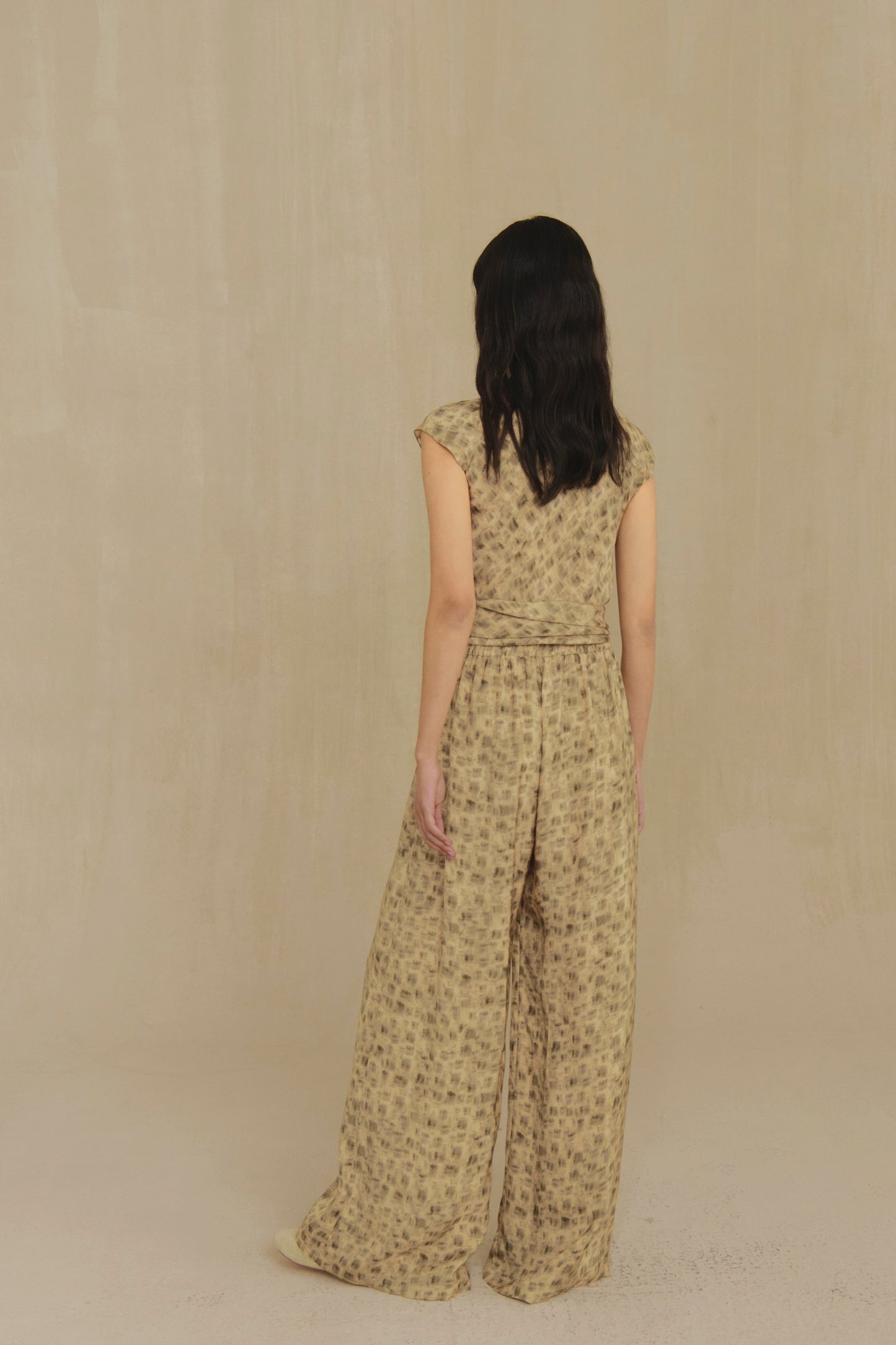 Cassiopea, cuprò chroma print trousers