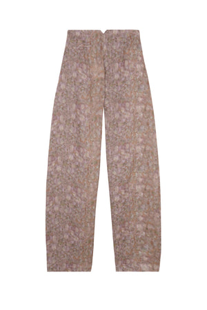 Charlotte, printed linen trousers 