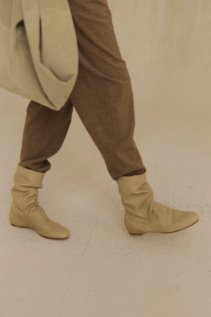 Ciel w, botines planos verde kaki