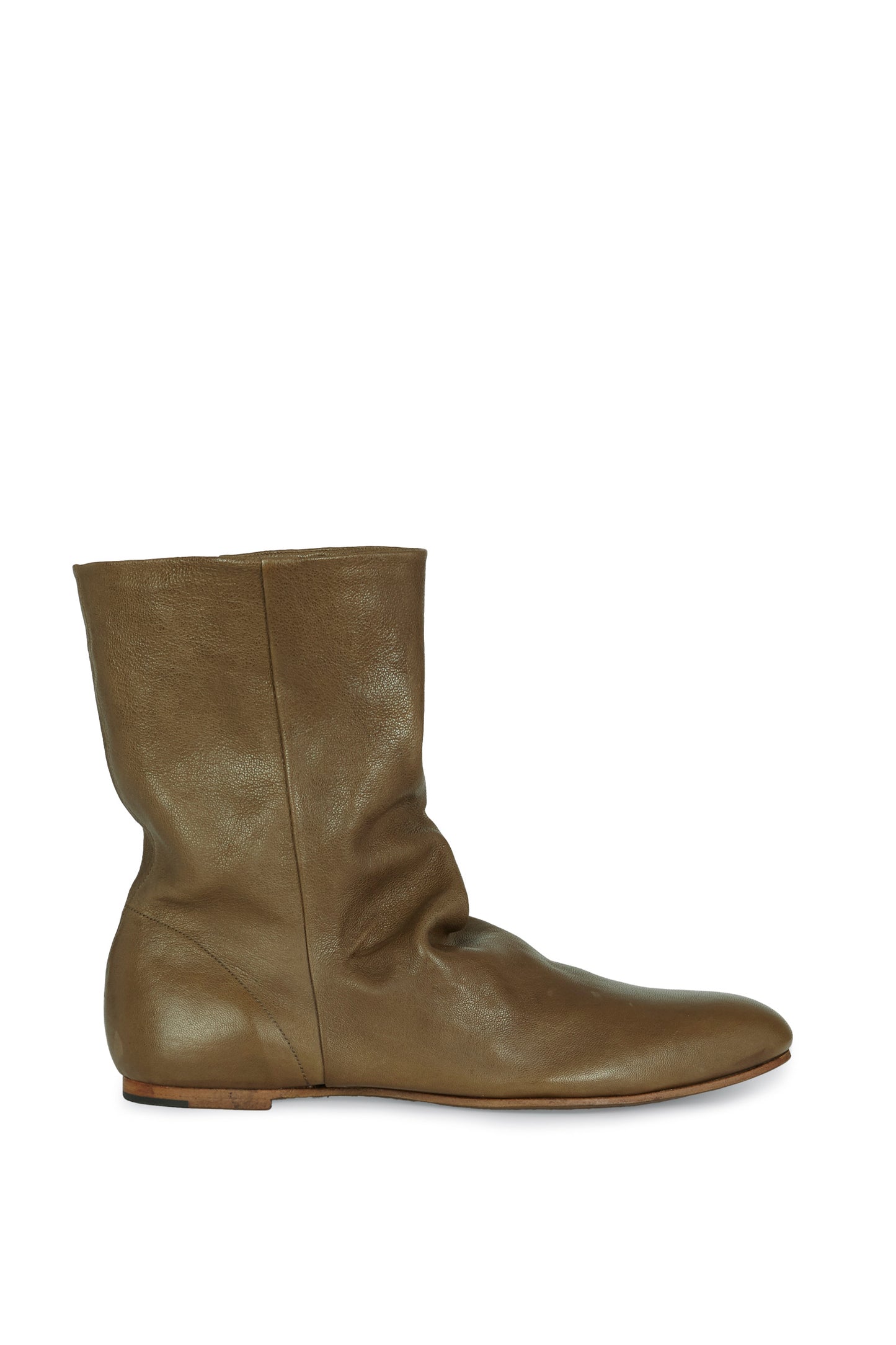 Ciel, khaki green flat ankle boots