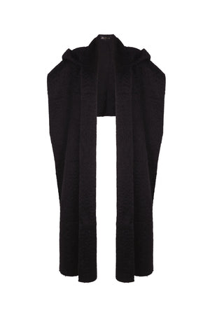 Ciel, black mohair hood
