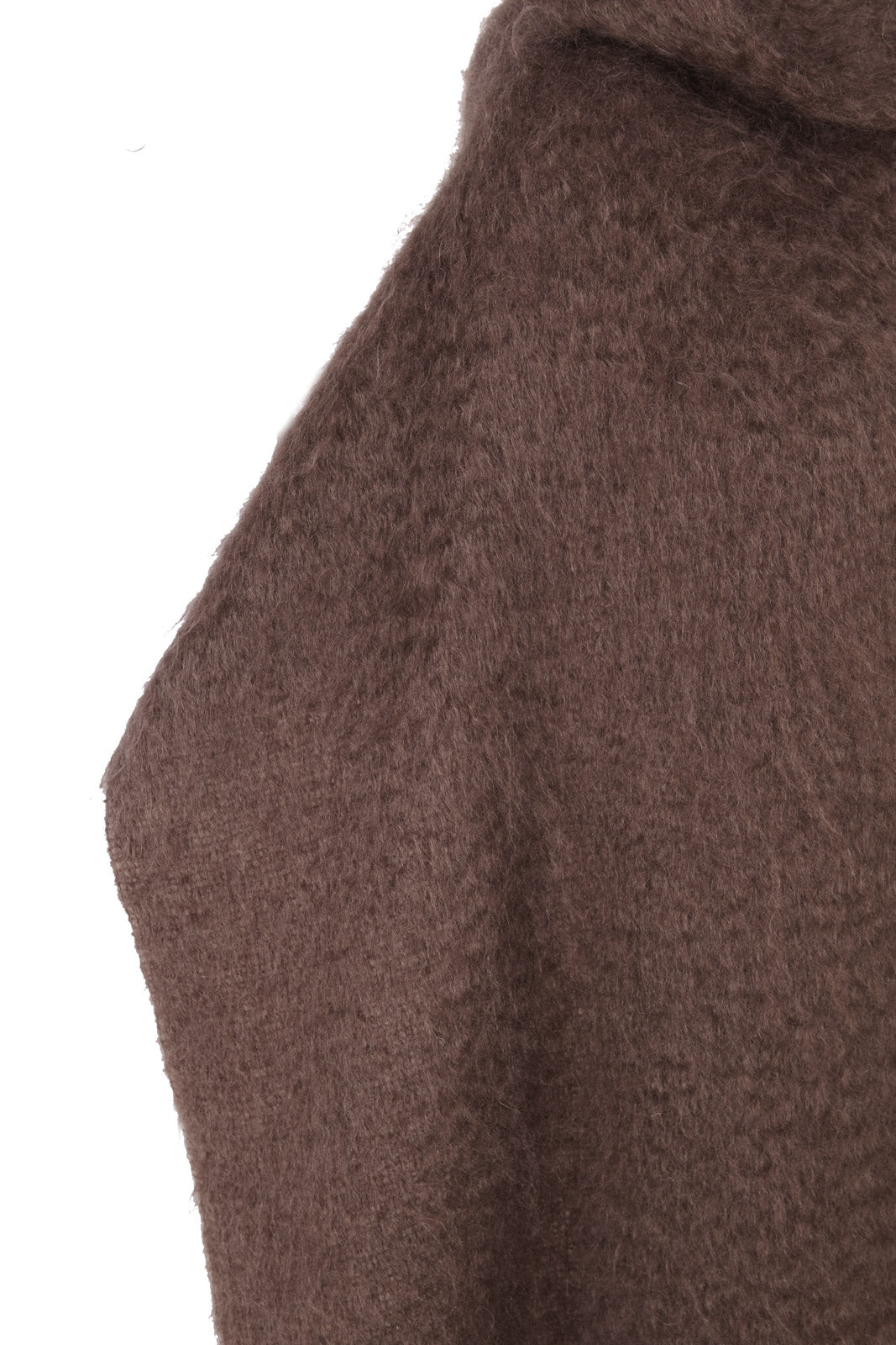 Ciel, burgundy mohair hood