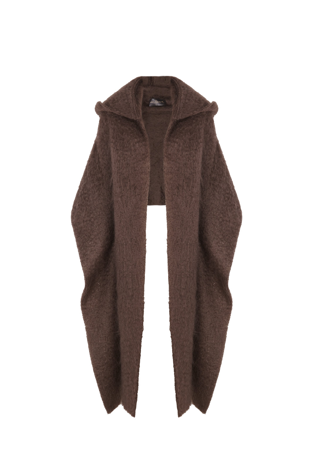 Ciel, burgundy mohair hood