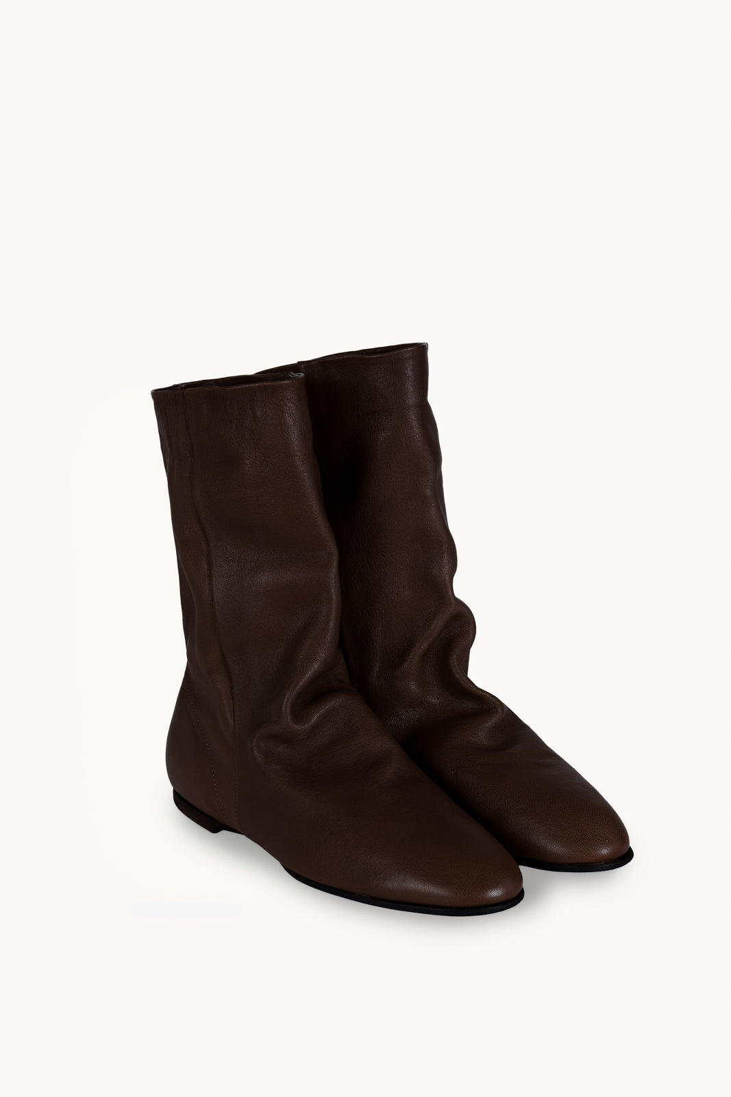 Ciel w, dark brown flat ankle boots