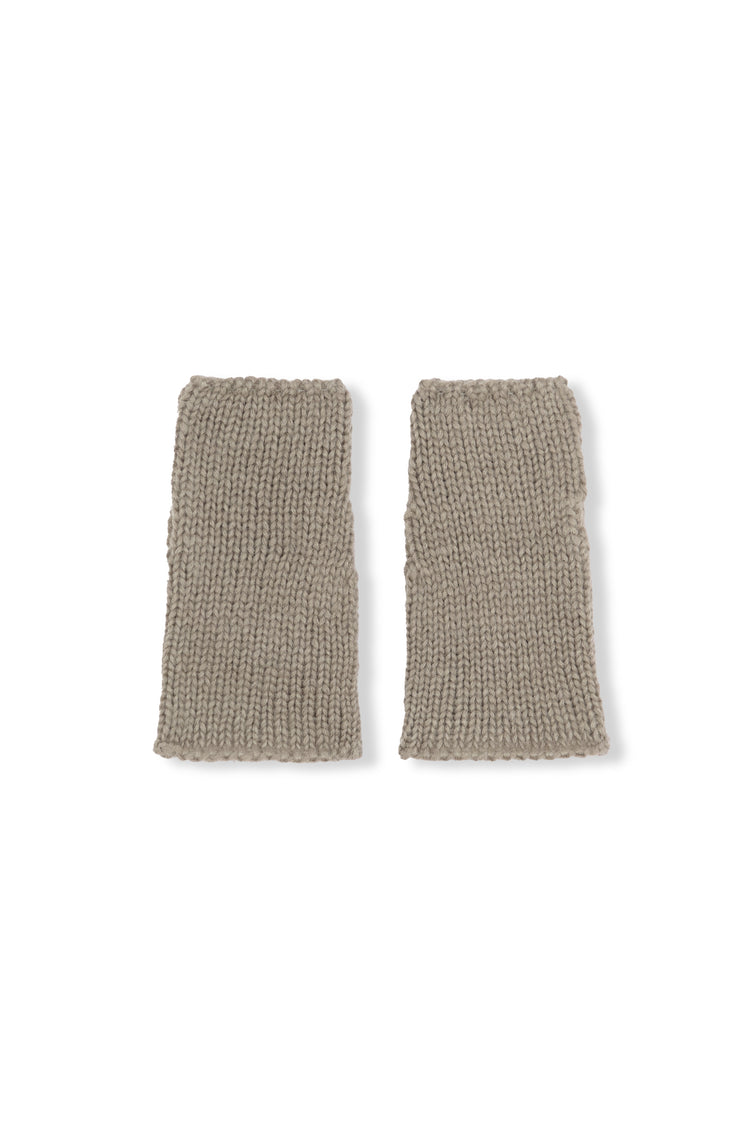 Circ, manguitos de baby alpaca y seda gris