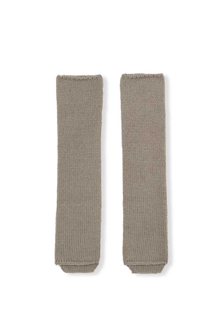 Circ, baby alpaca and silk leg warmers gray