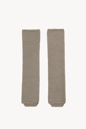Circ, calentadores de baby alpaca y seda gris