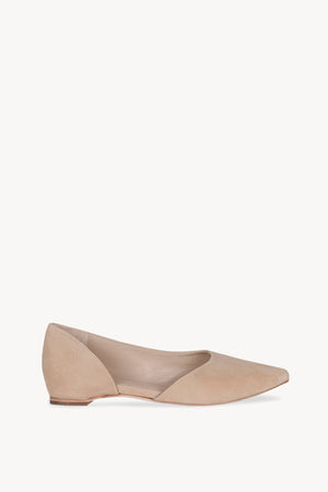 Circe, beige suede ballerina