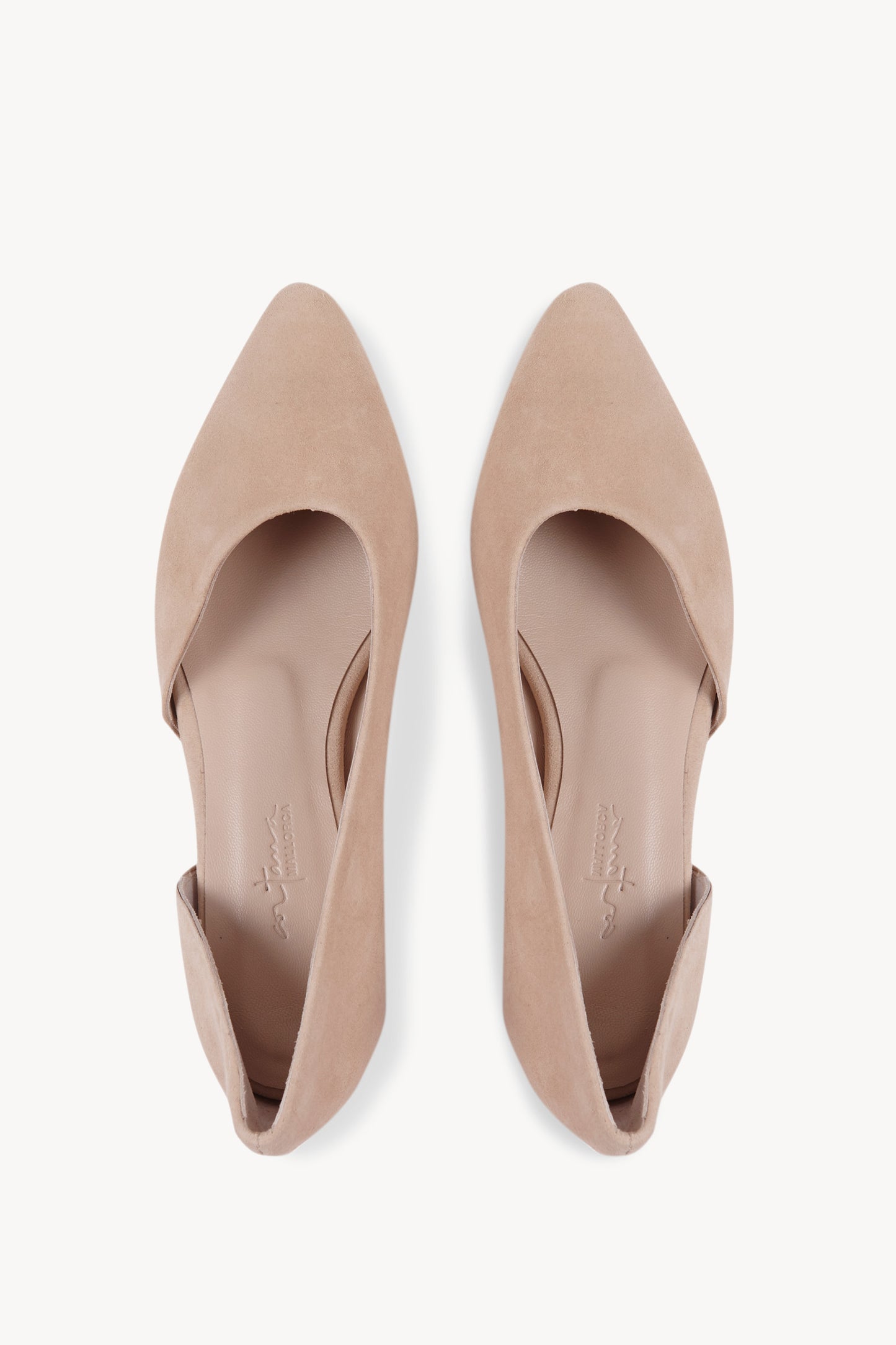 Circe, beige suede ballerina
