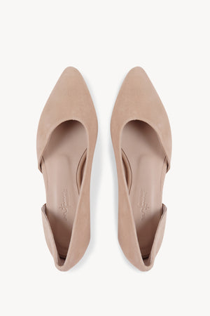 Circe, beige suede ballerina