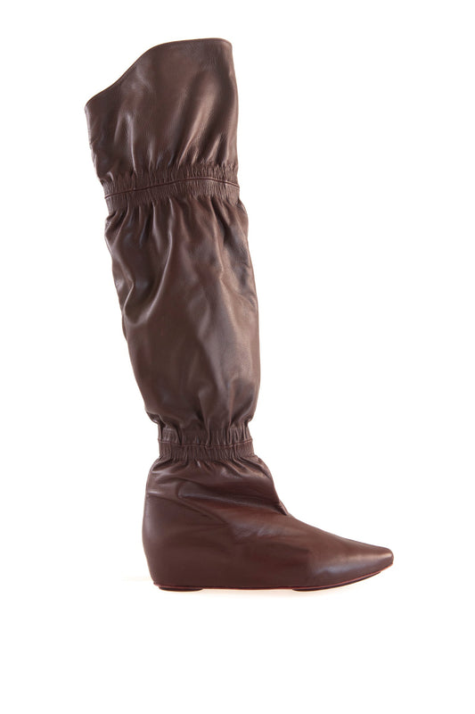 Circe, burgundy boot