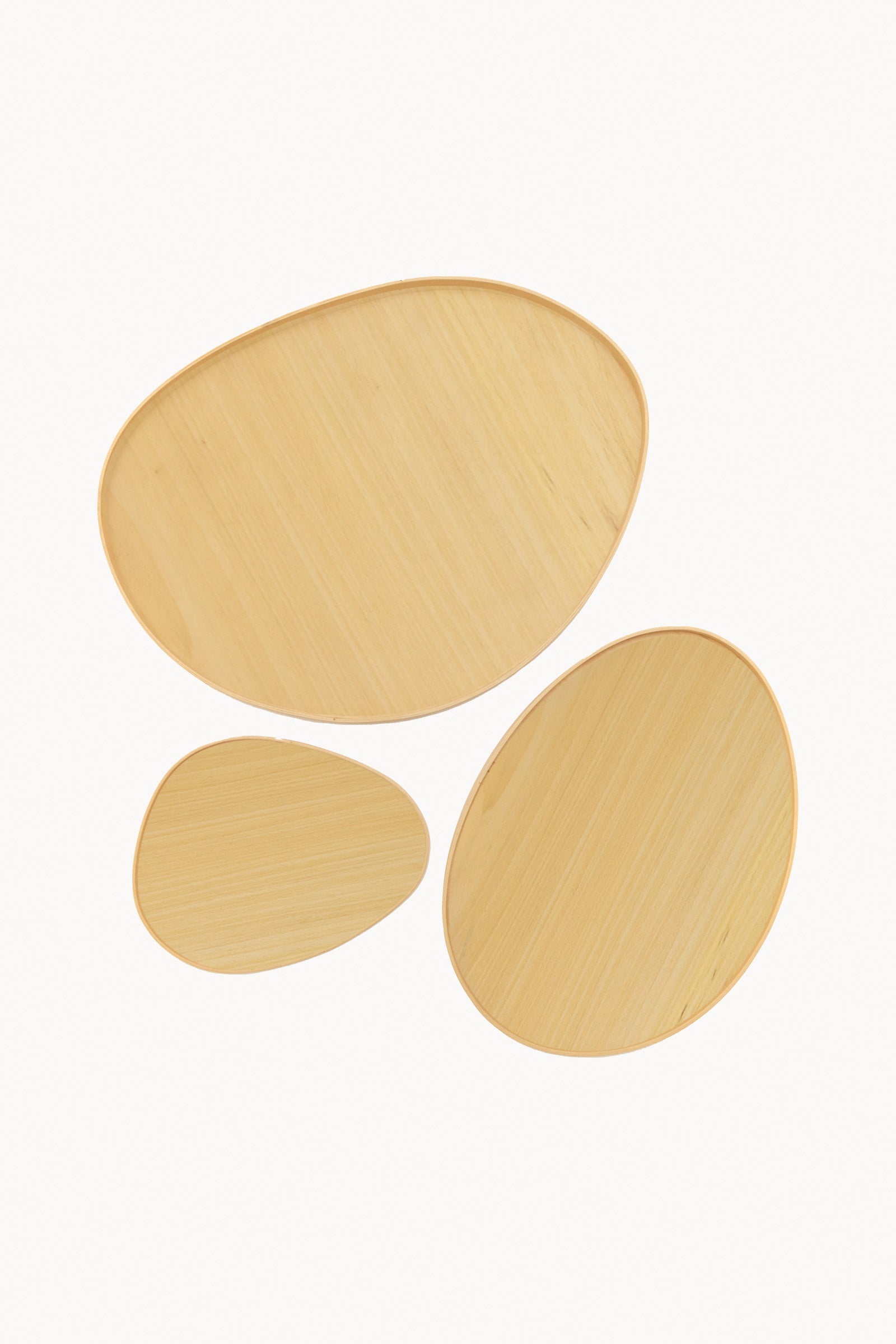 Oeuf, bandejas en madera de ayous