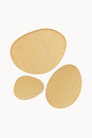 Oeuf, ayous wood trays