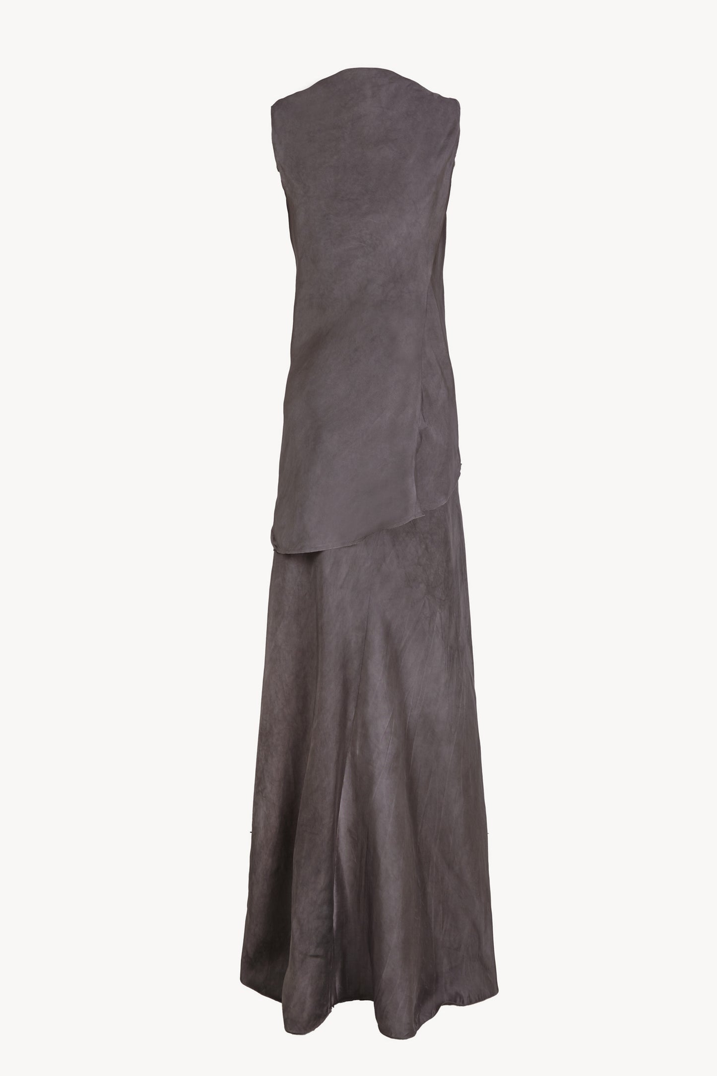 Constanza, vestido malva maltinto