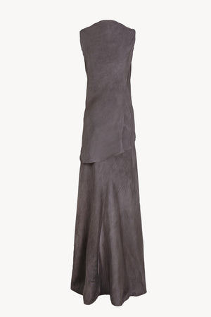 Constanza, vestido malva maltinto