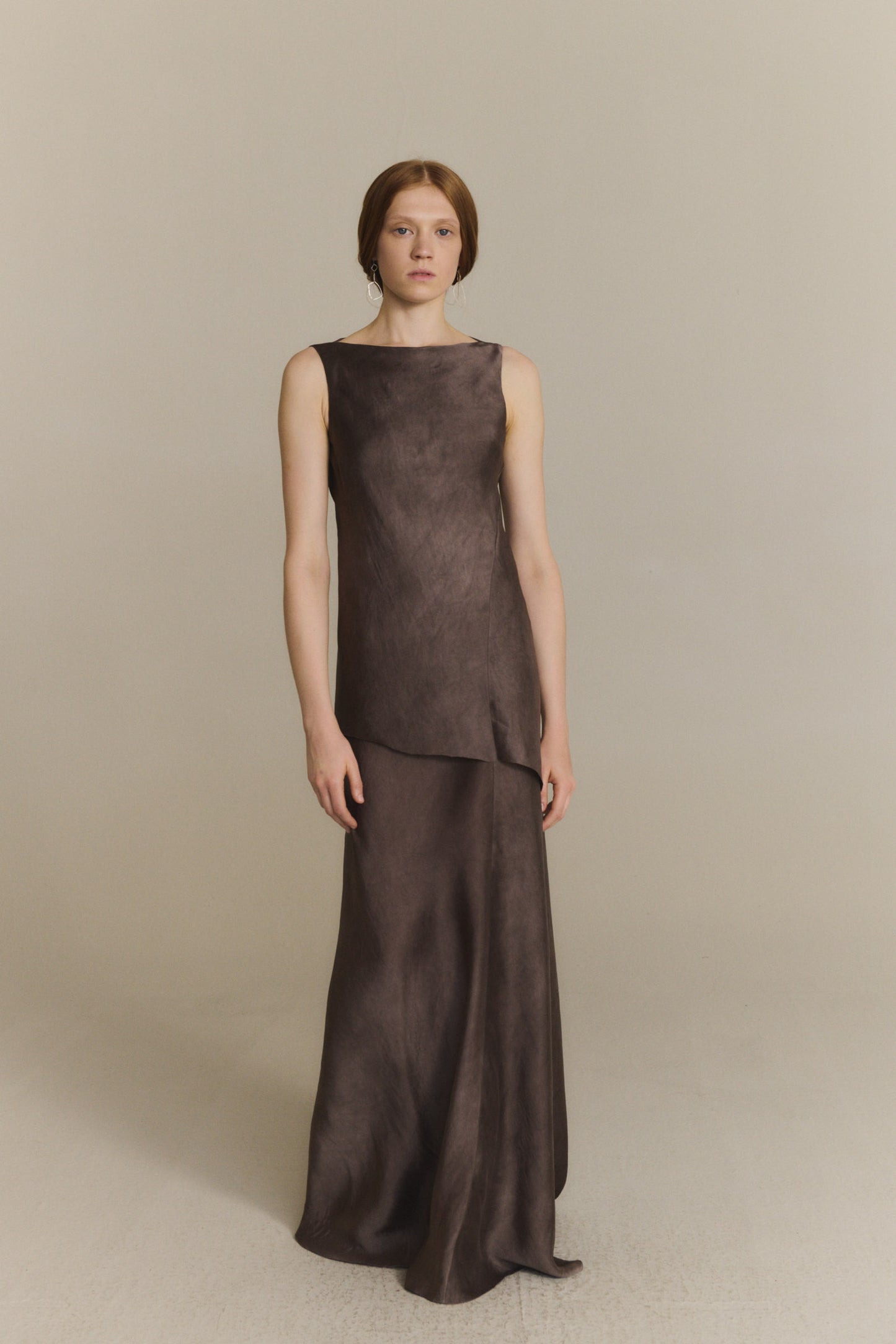 Constanza, fade mauve dress