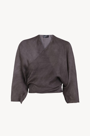 Constanza, fade mauve wrap jacket