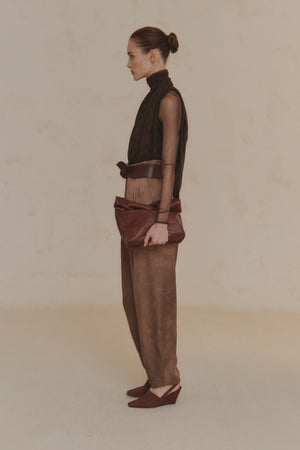 Umbra, tobacco wedge sandal