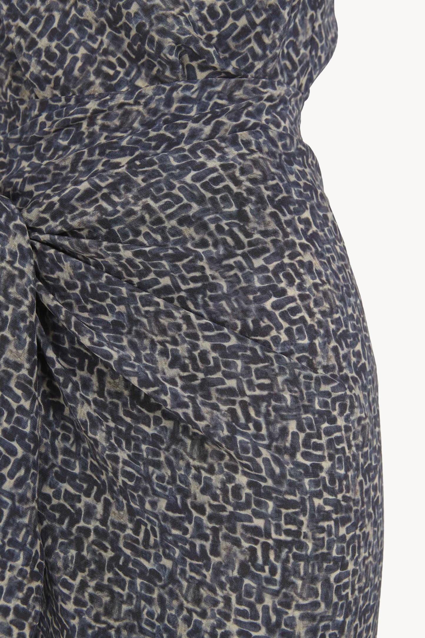 Corallo, vestido de seda astra print