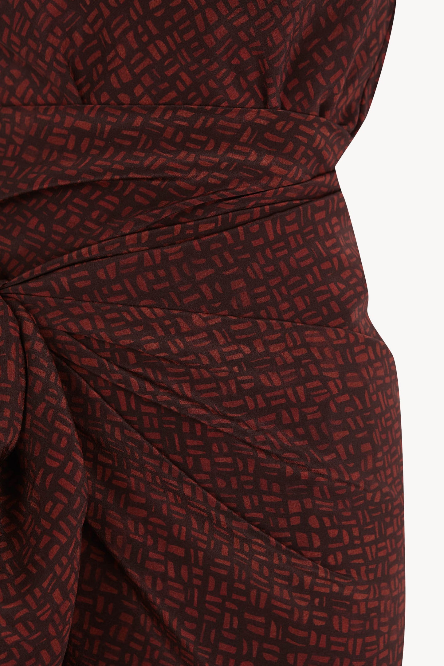 Corallo, vestido halter de seda kenta print