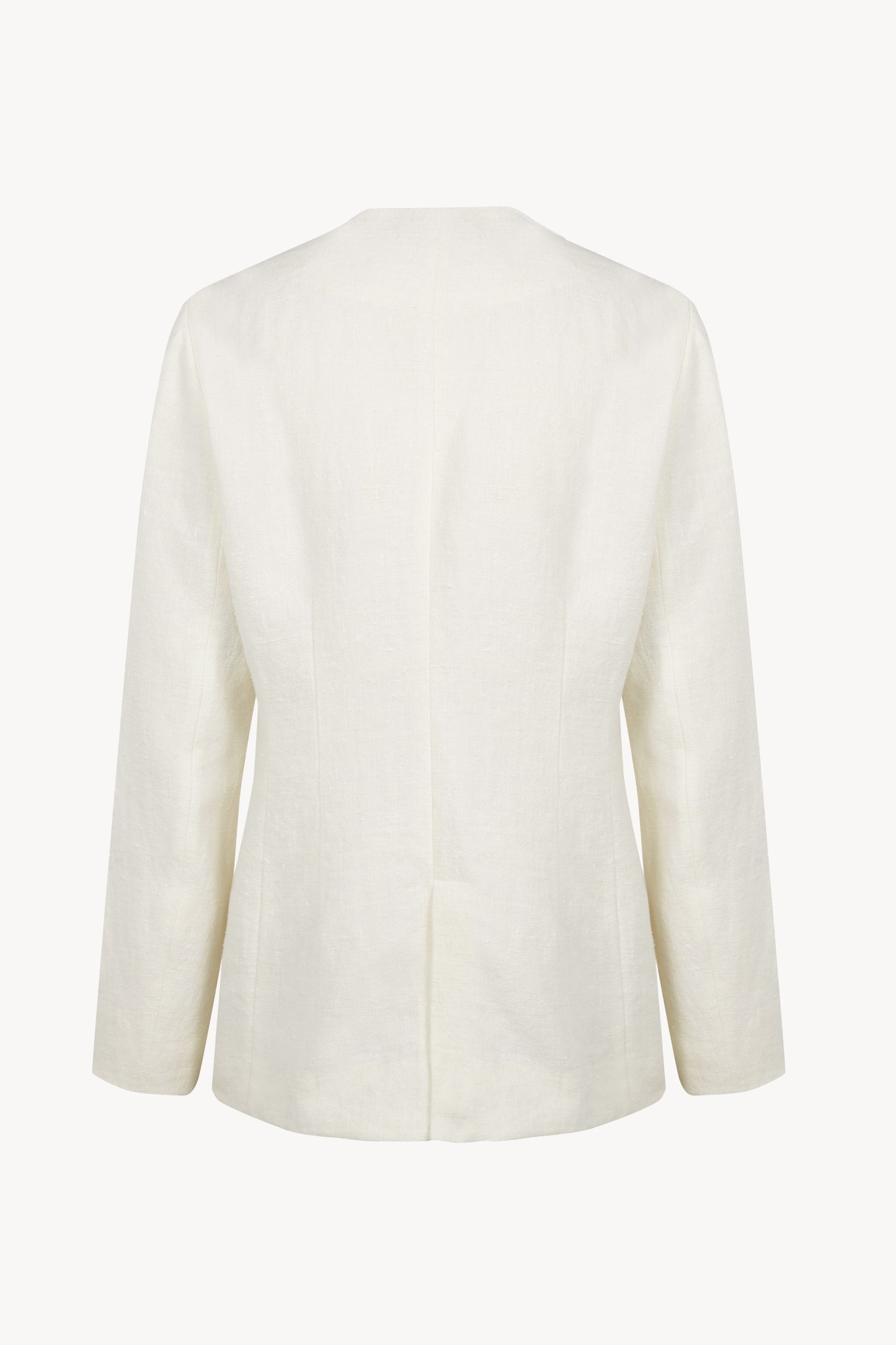Costa, chaqueta de lino marfil