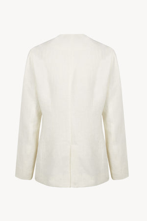Costa, chaqueta de lino marfil