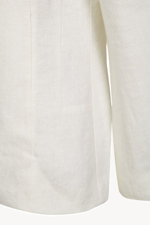Costa, chaqueta de lino marfil