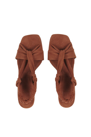 Costa, terracota suede sandal