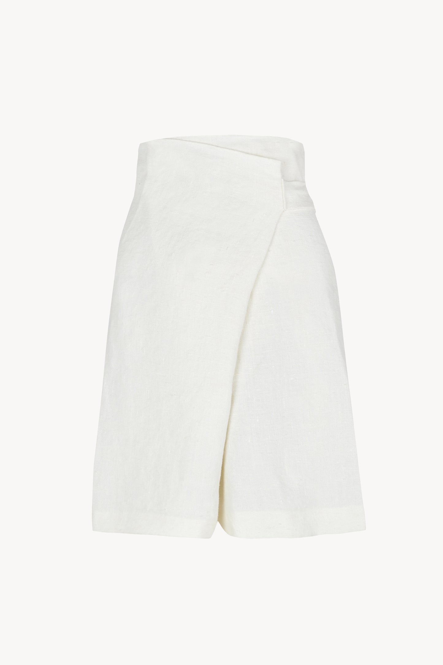 Costa, shorts de lino marfil