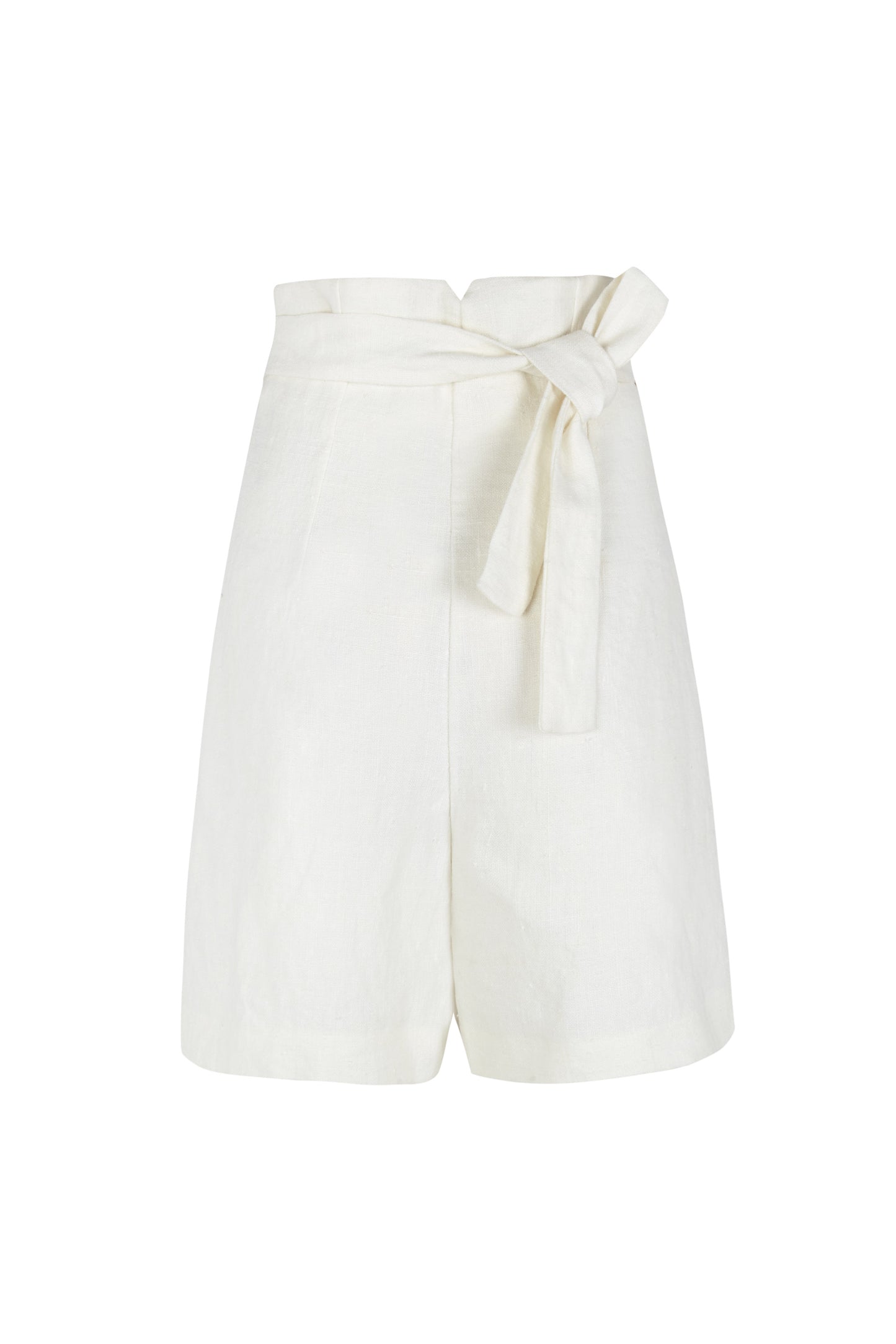 Costa, ivory linen shorts