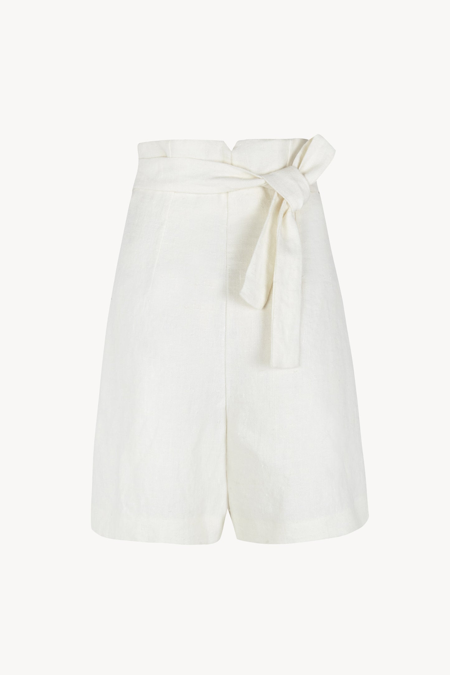 Costa, shorts de lino marfil