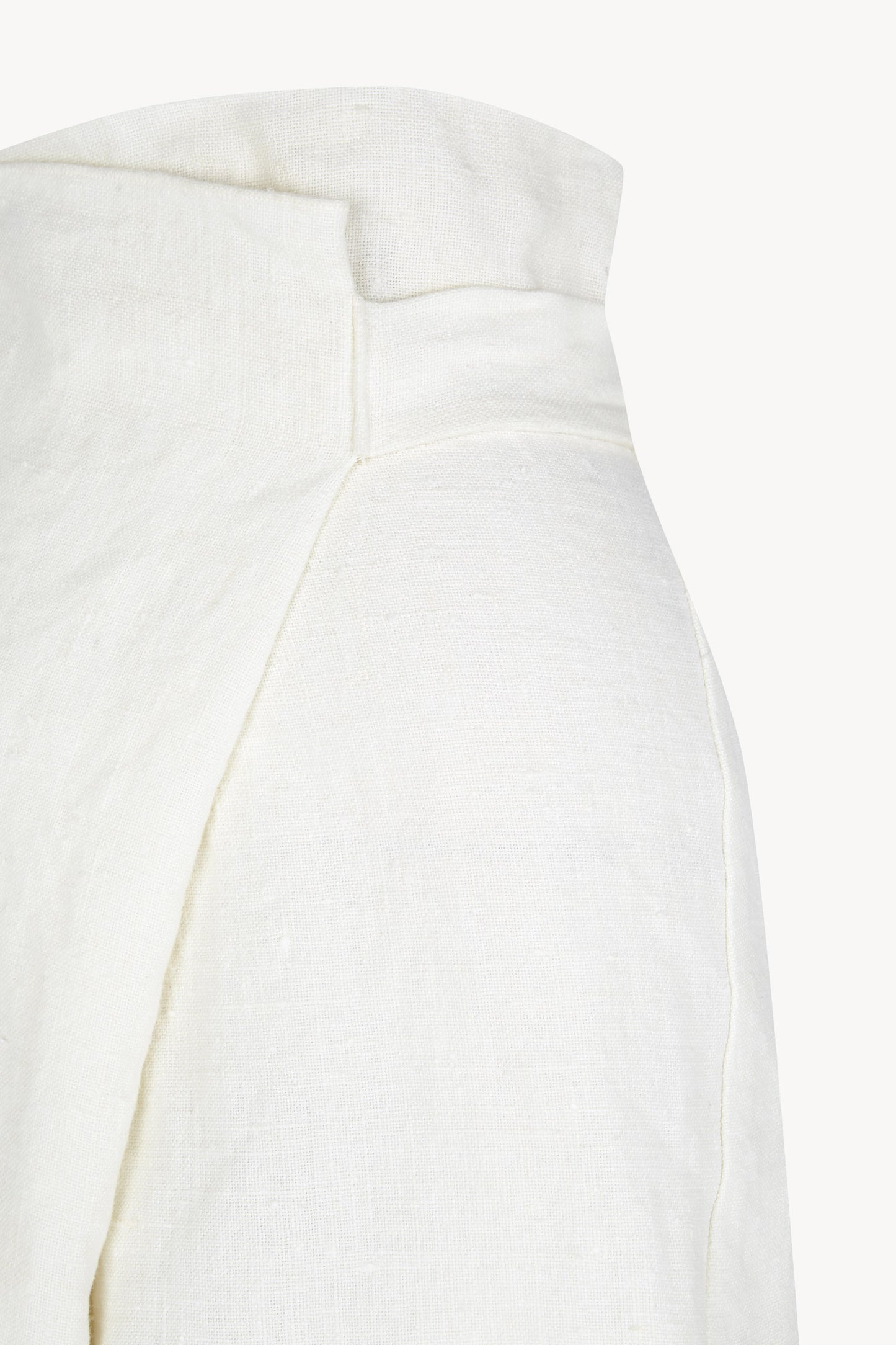 Costa, shorts de lino marfil
