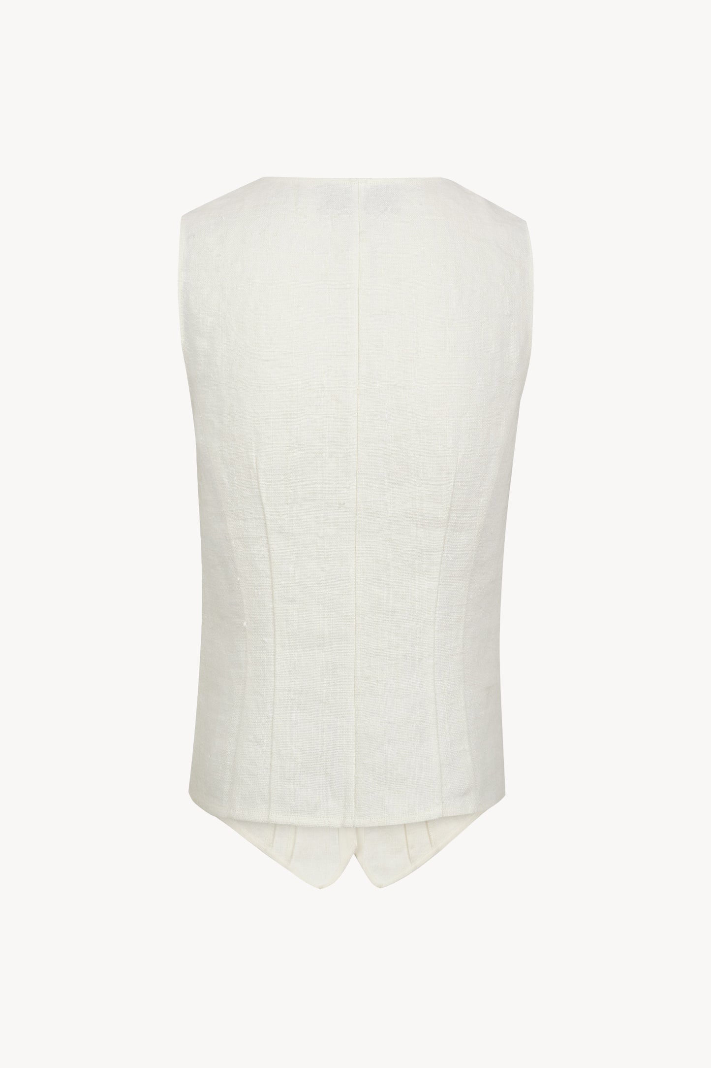 Costa, ivory linen vest